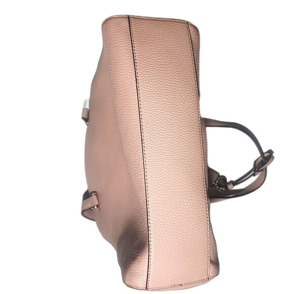 Guess Pink Leather Double Handle Satchel Bag - Picture 6 of 10